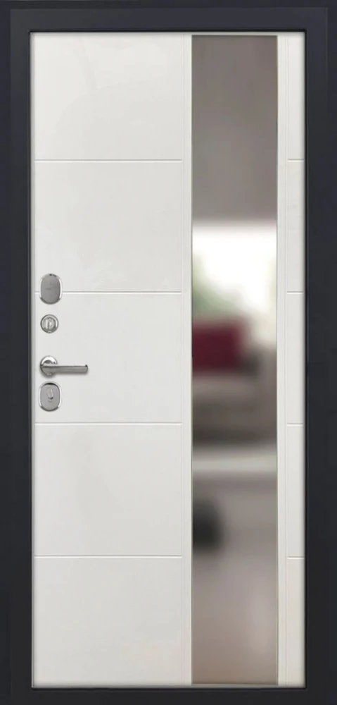 Входная дверь ДвериПРО Росна ФЛЗ-649 Капучино (зеркало) DPRO222331 внутренняя сторона